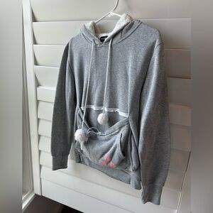 Cat Lovers Hoodie with Pocket for Cat